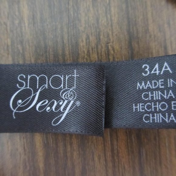 BRA NEW WITHOUT TAG SMART SEXY SIZE 34A BLACK PUSH AP VERY SEXY - Picture 8 of 9